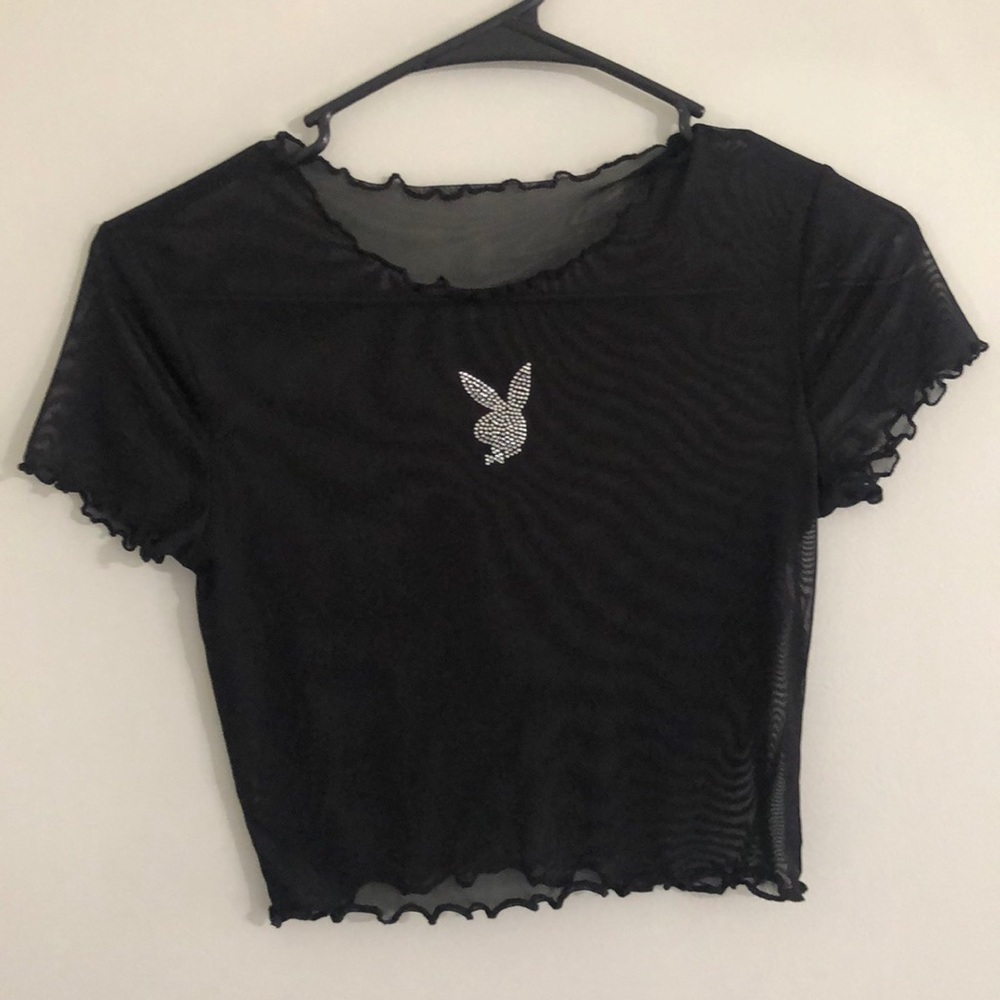 RARE Playboy sheer top